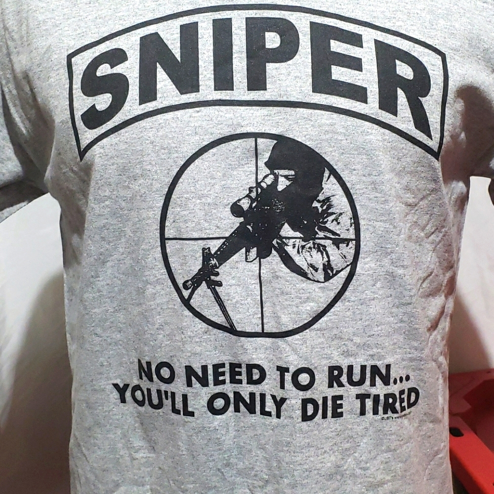 SNIPER tshirt No Need To Run - Picture 2 of 3